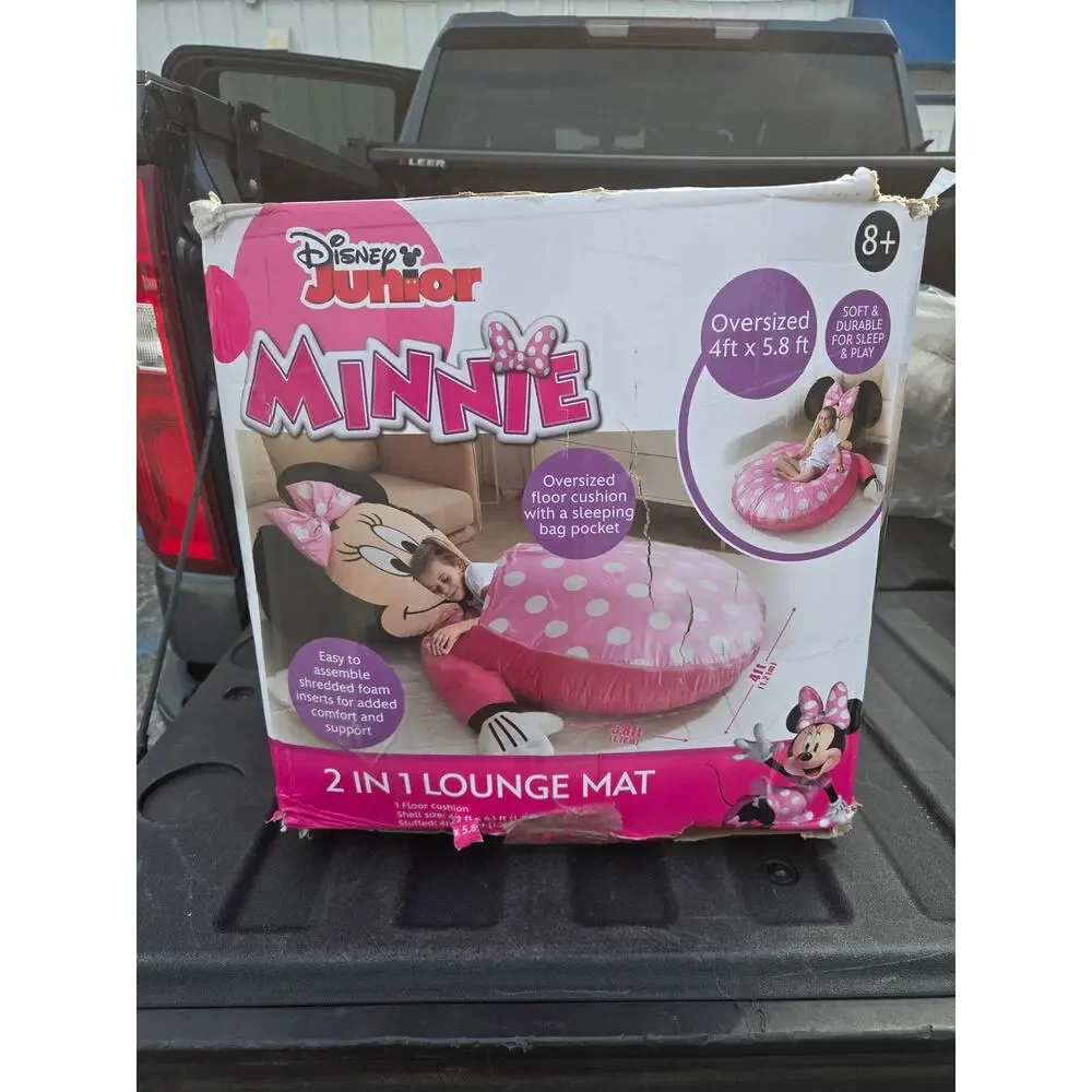 Disney Minnie Mouse Kids Floor Lounger Cushion Nap Mat NEW Damaged Box